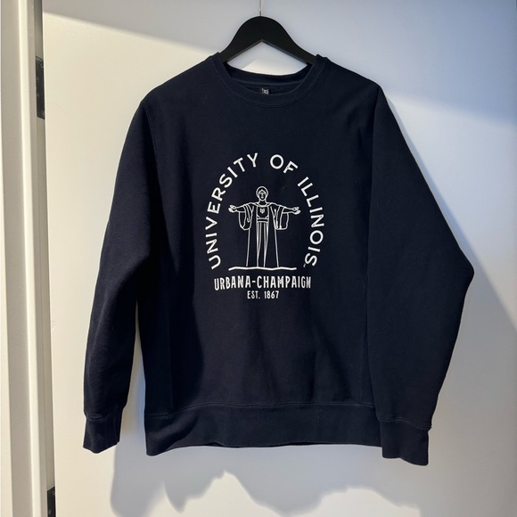 University of Illinois Urbana - Champaign Navy Crewneck Sweatshirt - Picture 3 of 3